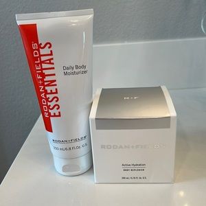 Rodan + Fields Active Hydration body replenish and Daily Body Moisturizer